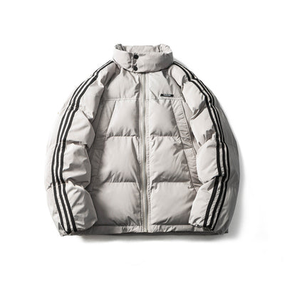 Chaqueta Abrigada de Rayas para Hombre - Image 14