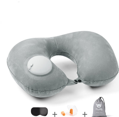 Almohada Cervical Inflable Portátil en Forma de U para Viajes - Image 25
