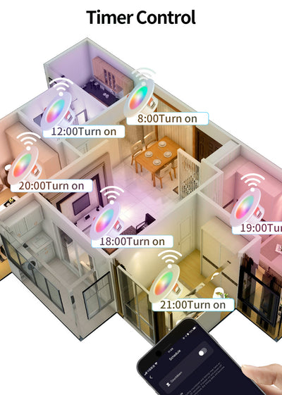Foco Inteligente Bluetooth con Parlante, Control por Voz y Luz RGB Regulable - Image 13