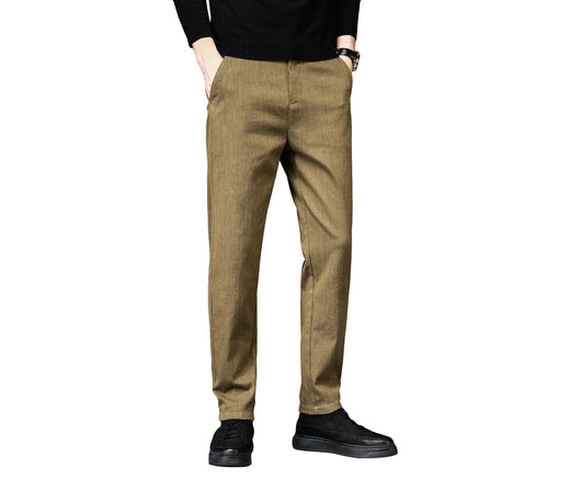 Pantalones Casuales Slim Straight para Hombre - Otoño e Invierno - Image 4
