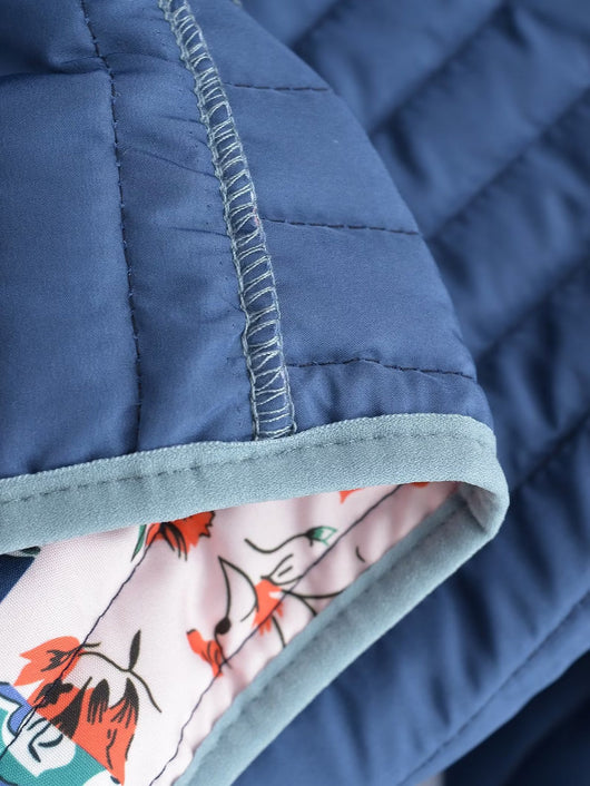 Abrigo Acolchado Suelto Estampado para Mujer - Comodidad y Estilo - Image 14
