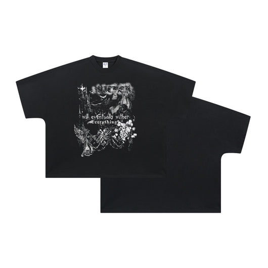 Playera Personalizada con Ilustración Masculina en Blanco y Negro - Image 6