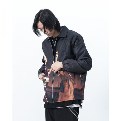 Chaqueta Estampado Rock Personalidad Unisex - Image 5