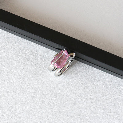 Anillo de Circón con Cristal Flor de Durazno - Image 6