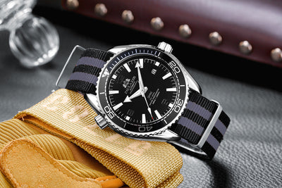 Reloj Mecánico Automático con Esfera Luminosa y Correa Canvas para Hombre - Image 13