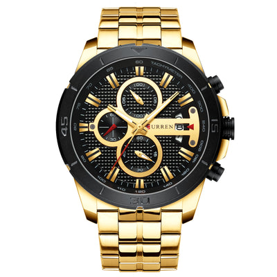 Reloj Multifuncional de Cuarzo con Calendario y Correa de Acero para Hombre - Image 23