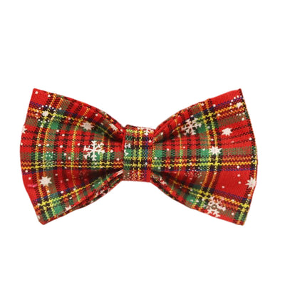 Collar Navideño para Mascotas con Correa - Diseño Copo de Nieve y Lazo - Image 8