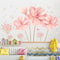 Adhesivos Florales para Dormitorio - Decoración de Pared Autoadhesiva