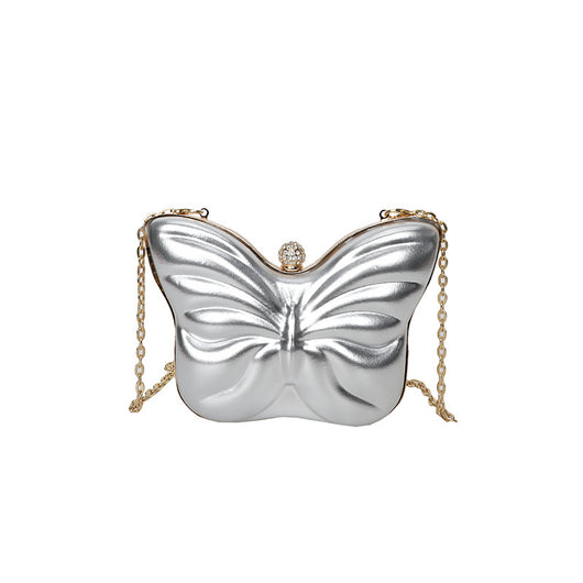 Bolsa Crossbody de Cadena con Mariposas para Mujer - Image 4