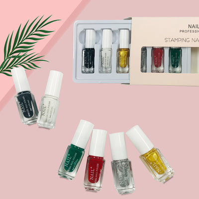 Set de Esmaltes con Plantillas de Transferencia de Diseños Pintados - Image 7