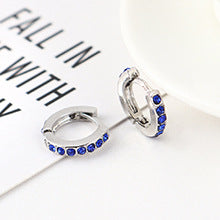 Aretes de Círculo Pequeño con Cristales de Imitación - Diseño Versátil - Image 13