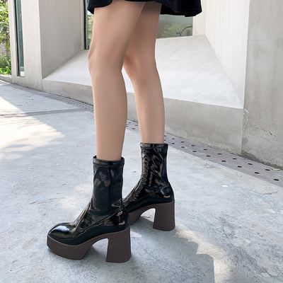 Botas Martin con Punta Cuadrada y Plataforma - Image 4