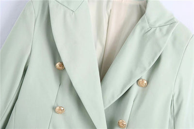 Blazer Slim Fit Casual de Manga Larga - Corte Estilizador - Image 10