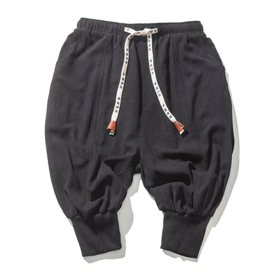 Pantalones Cropped Sueltos Casuales Luokou - Image 2