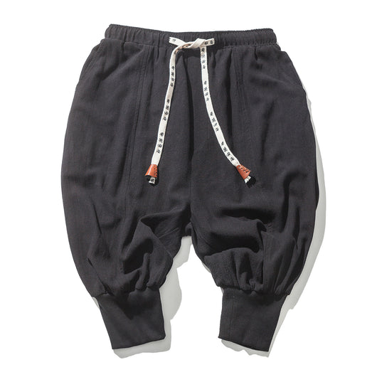 Pantalones Cropped Sueltos Casuales Luokou - Image 2