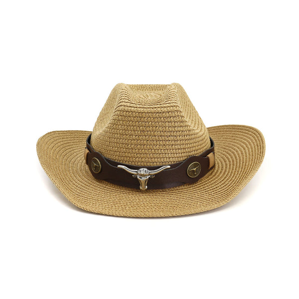 Sombrero Vaquero Tejido de Paja Estilo Occidental