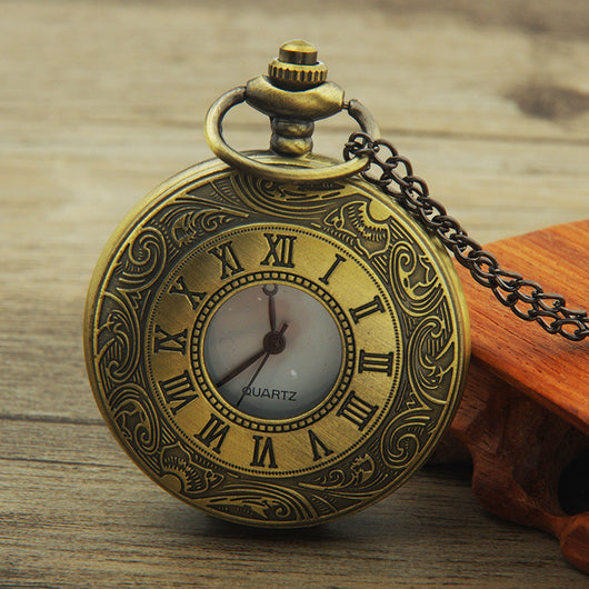 Reloj de Bolsillo Cuarzo Bronce Clásico - Image 3