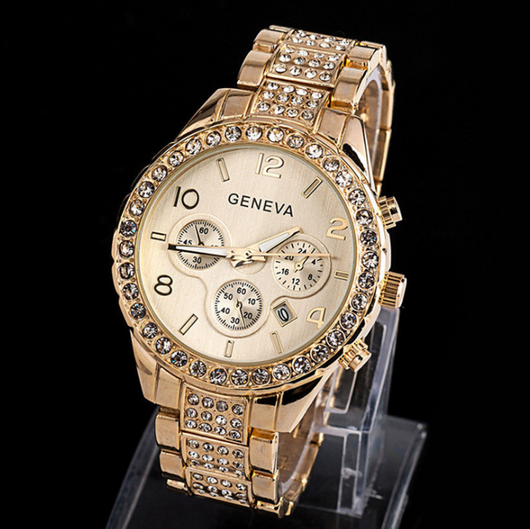 Reloj de Diamante Geneva para Mujer - Elegancia Empresarial y Casual - Image 3