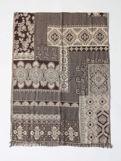 Bufanda Étnica de Algodón Jacquard para Hombre con Borlas - Cálida y Suave - Image 12
