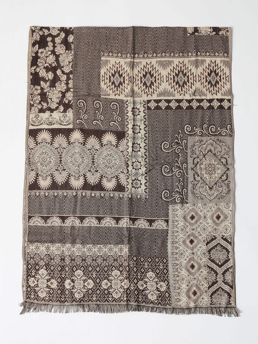 Bufanda Étnica de Algodón Jacquard para Hombre con Borlas - Cálida y Suave - Image 12