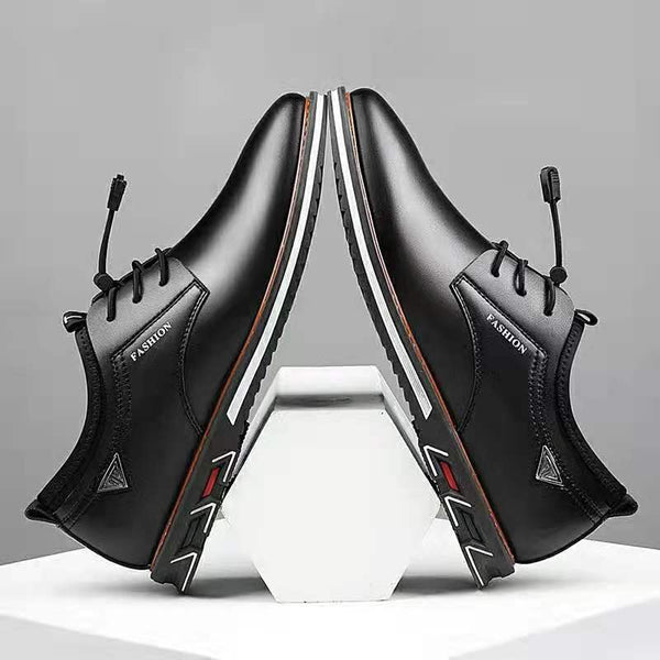 Zapatos de Cuero para Hombre Punta Redonda - Comodidad y Estilo Moderno