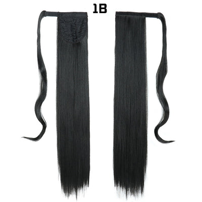 Cola de Caballo Extensible con Velcro - Cabello Liso Europeo - Image 21