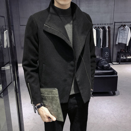 Abrigo de Lana Estilo Hong Kong para Hombre