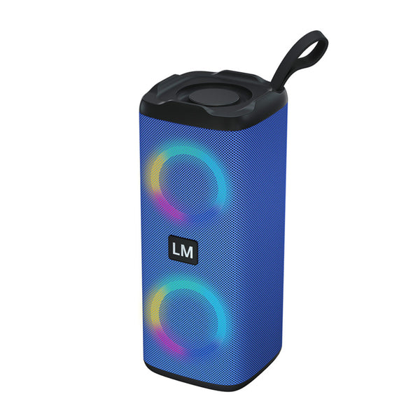 Parlante Dual Bluetooth con Efectos de Luz LED y Entrada USB