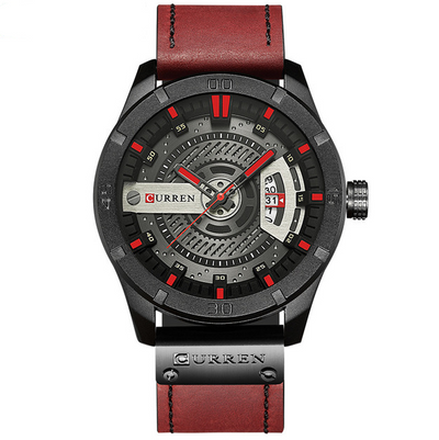 Reloj Militar Deportivo CURREN para Hombre - Cuarzo con Calendario y Correa de Cuero - Image 7