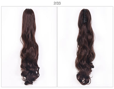Coleta Postiza Rizada con Pinza de Garra - Extensión de Cabello Instantáneo - Image 6
