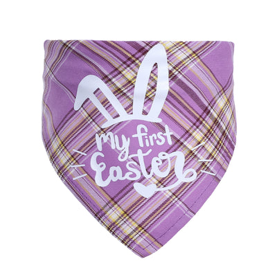 Toalla Triangular para Mascotas Conejo de Pascua Capa Única - Image 15