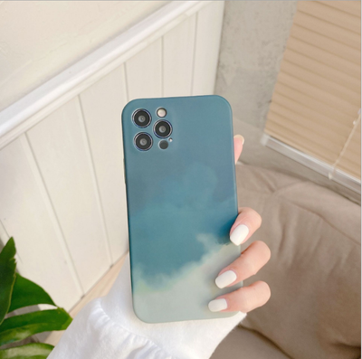 Funda iPhone Degradado Geométrico Pintura al Óleo - Silicona Suave Compatible con iPhone 12, 11, XR y más - Image 10