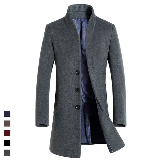 Abrigo Trinchera de Lana para Hombre - Estilo Casual Sofisticado - Image 19