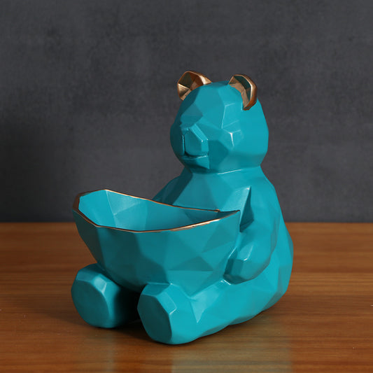 Adornos Organizadores Geométricos con Forma de Oso