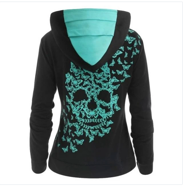 Sudadera con Capucha y Bolsillos de Contraste