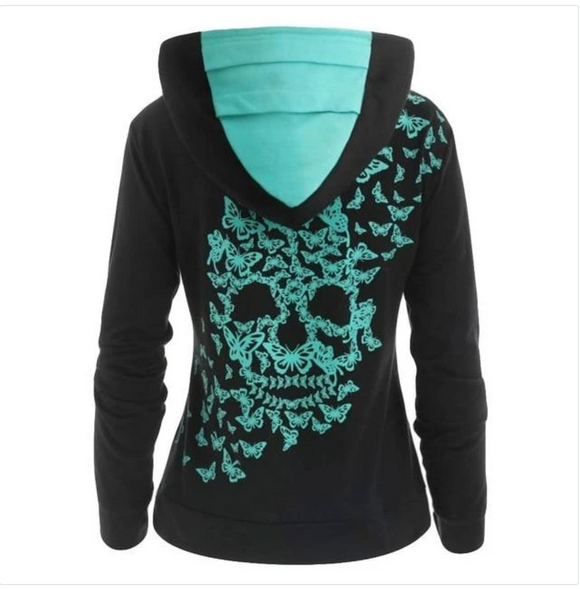 Sudadera con Capucha y Bolsillos de Contraste