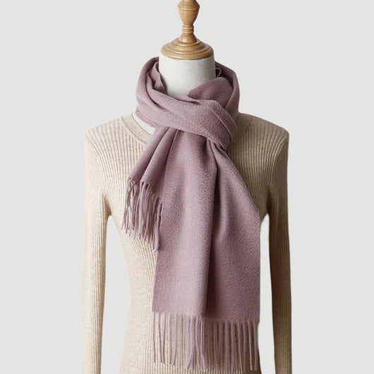 Bufanda de Cachemira Pura Colores Sólidos para Otoño e Invierno - Image 26