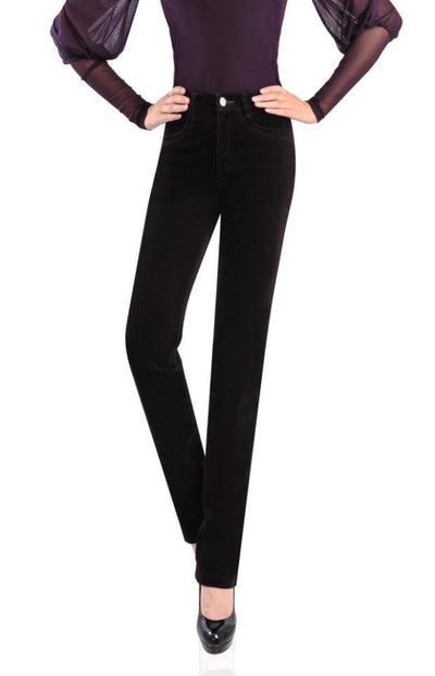 Pantalones de Pana Talle Alto Mujer - Corte Recto - Image 6
