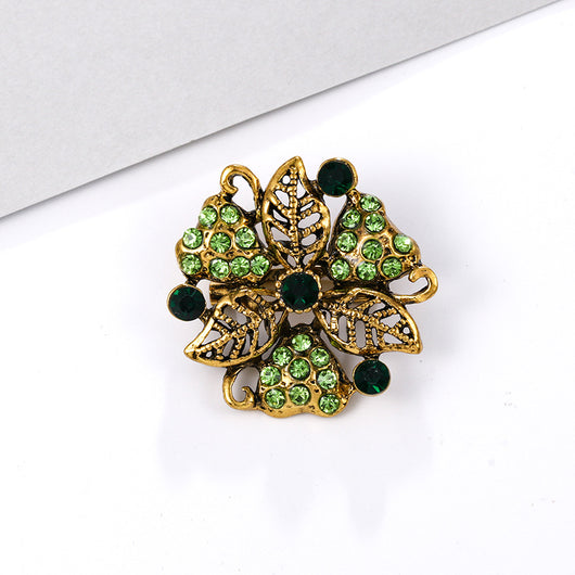 Broche de Aleación con Cristales de Fantasía Pequeño - Image 40