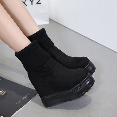 Botas Cortas con Cuña Interna y Acabado Mate para Mujer - Image 8