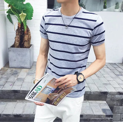 Playera a Rayas Casual para Hombre - Image 24