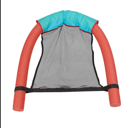 Silla Flotante Portátil con Bolsillos de Malla para Piscina