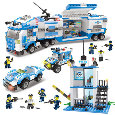 Bloques de Construcción Portaaviones Militar Policía para Niños - Image 29