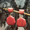 Natural Amethyst Tigereye Rhodochrosite Eardrops B