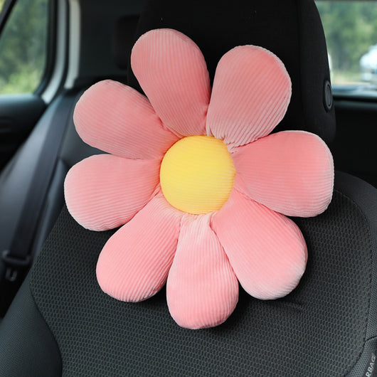 Reposacabezas de Peluche Floral para Auto