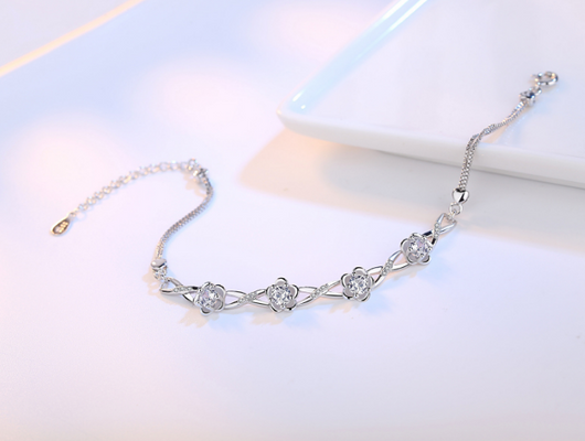 Pulsera de Plata con Flor de Durazno - Image 6