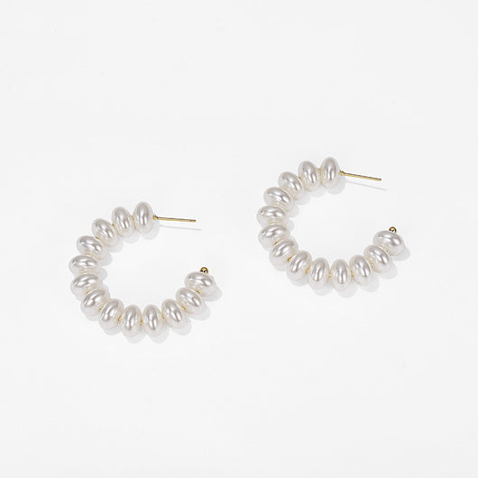 Aretes de Perlas Sintéticas Vintage - Image 4