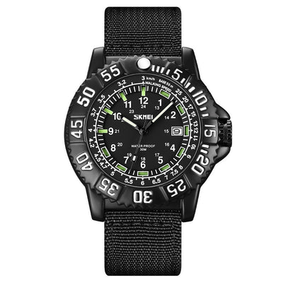Reloj de Cuarzo Luminoso para Hombre con Calendario y Correa de Nylon - Image 2