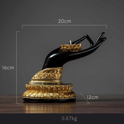 Ornamento Zen Portavelas Bergamota Tailandesa Gesture - Image 3