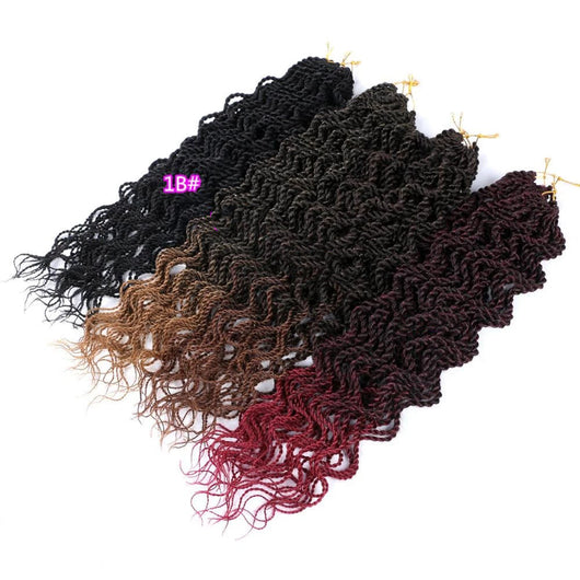 Peluca Sintética Ondulada con Trenzas Twist Dirty Braid - Image 13